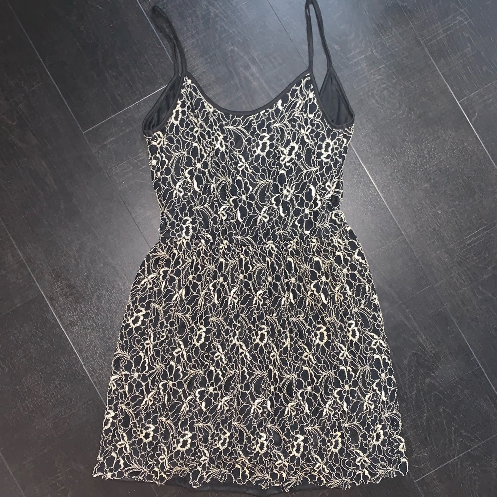 black lace dress